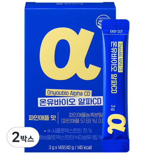 [온유바이오] 더 가벼운 하루 온유바이오 알파CD, 2박스, 14회분