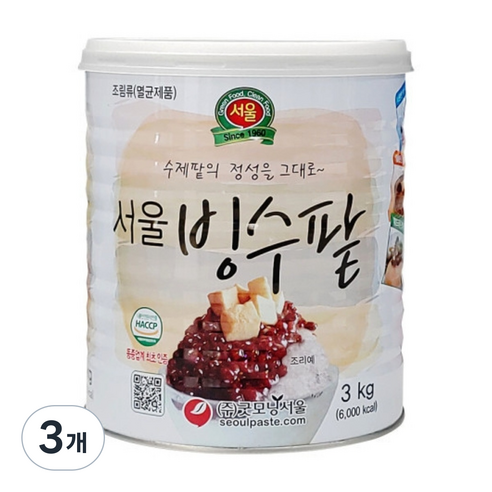 자연일로 굿모닝서울 빙수팥 팥빙수팥 통조림 팥빙수재료