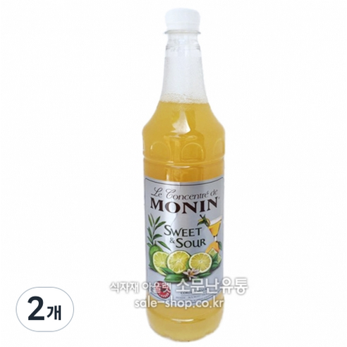 모닌 스윗앤샤워믹스 (액상), 1L, 2개