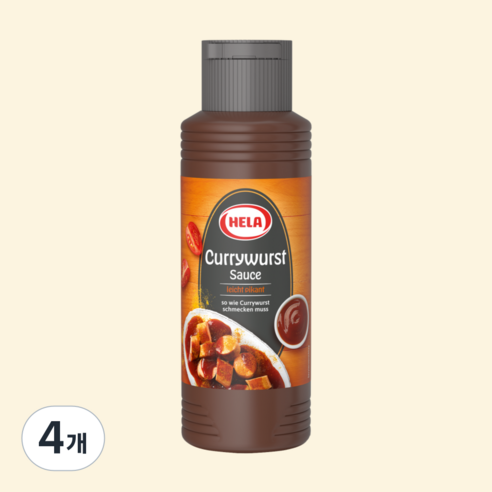 오리지널 독일 커리부어스트소스, 330g, 4개