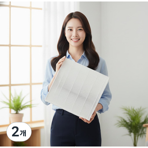 [호환] 국산 삼성 공기청정기 프리미엄 필터 CFX-D100D 블루스카이 5000, 2개, CFX-D100D 헤파형