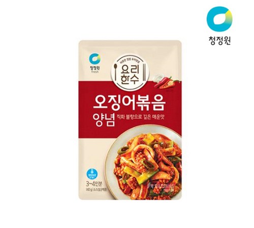 청정원 오징어볶음 맛보기 이미지