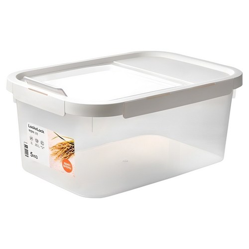 락앤락 쌀통 5kg + 계량컵 + 제습제, 투명, 1개