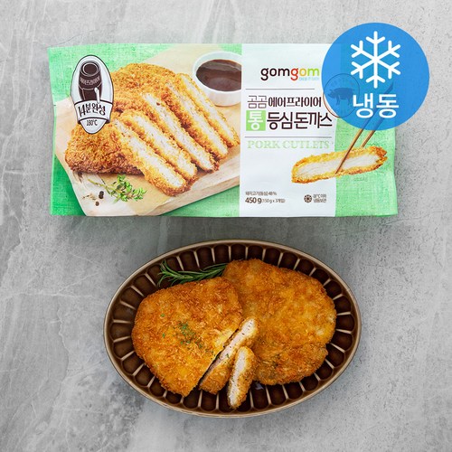 곰곰 에어프라이어 통등심 돈까스 (냉동), 450g, 1개