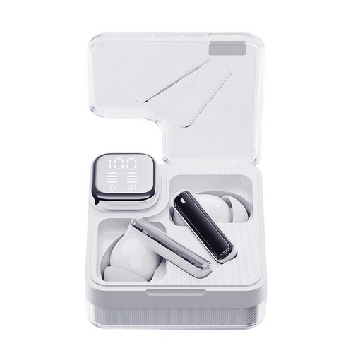 QCY T31 멜로버즈 네오 LED디스플레이 블루투스 이어폰, 화이트, 7시간, 방수가능, QCY-T31 MeloBuds Neo, 화이트