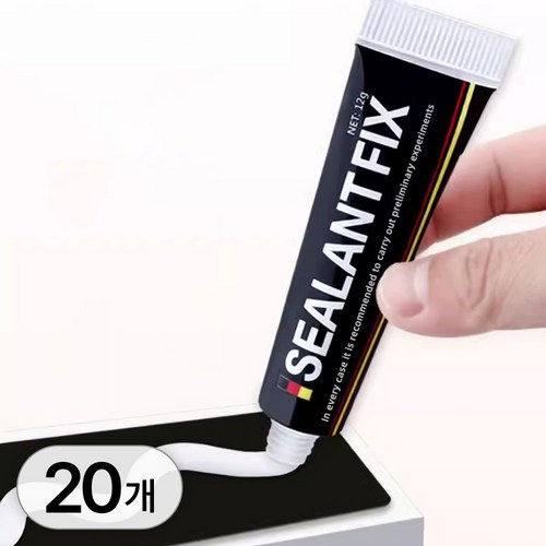 투데이리빙 20개 세트 강력 접합제 실란트 픽스 욕실 화장실 주방 산업 목공 다용도 무타공 에폭시 초강력 접착, 1세트, R99999A(20개입, 12g