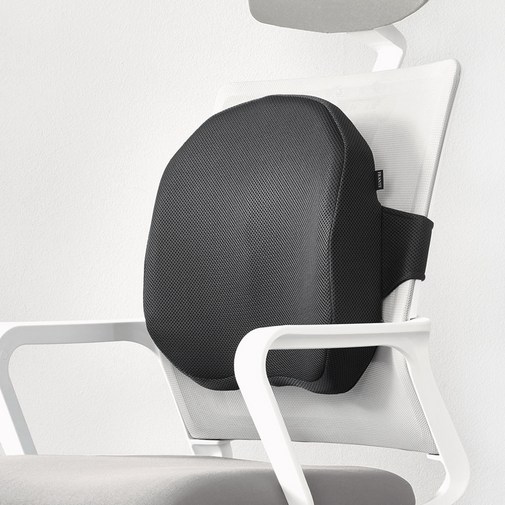 프랑떼 바른자세 게이밍 등받이 허리쿠션, 그레이