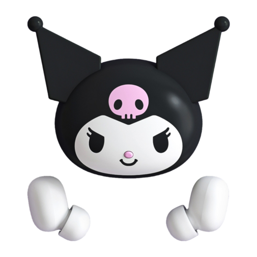 산리오 무선 블루투스 이어폰 블루투스 5.3 무선충전지원, 쿠로미, CHABES20