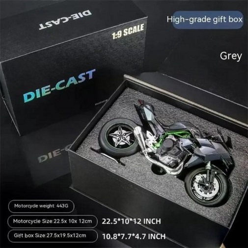 가와사키h2r다이캐스트 오토바이피규어 합금 닌자 모델 모형 미니어처