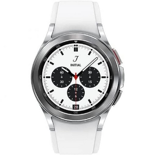 삼성 갤럭시 워치 4 클래식 42mm 스마트워치, 헬스 피트니스 러닝 슬립 사이클을 위한 심전도 모니터 트래커 포함 GPS 낙상 감지 블루투스 미국 버전, 실버 리퍼