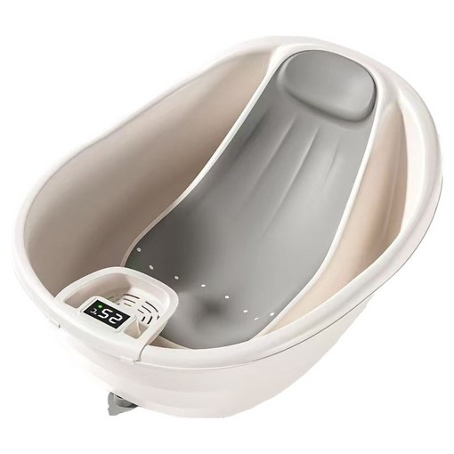 맘스아이 다움 온도감지 아기욕조, 그레이