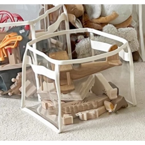 굿무드 레고정리 수납함, 투명, 1개