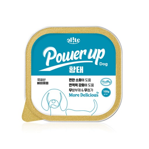 엘릿 파워업 강아지 캔 황태 100g 1개, 100g, 황태, 1개