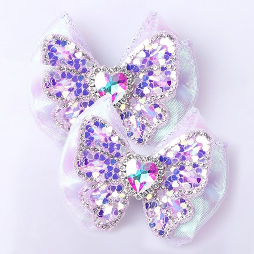 하트나비 리본 코사지, 아동 파티구두 장식, 메리제인 탈부착 장식 2색상