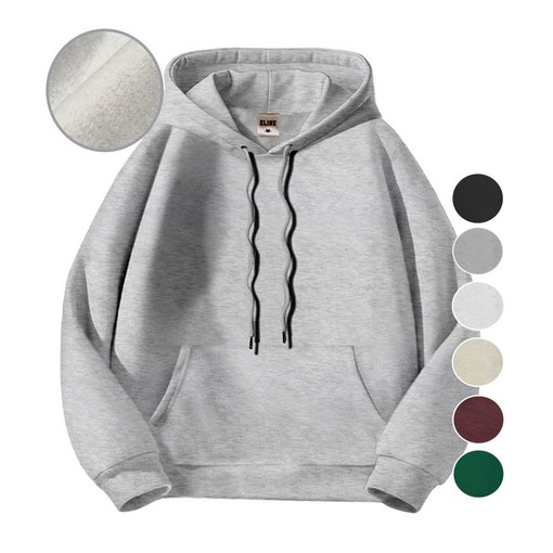 이라인 국산 기모 후드티 베이직룩 남녀공용 특양면 무지