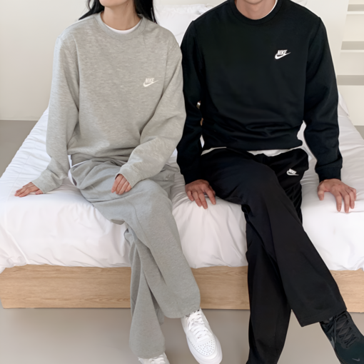 나이키 기모 맨투맨 플리스 긴팔 티셔츠 남녀공용 겨울 방한  wayweather 양말