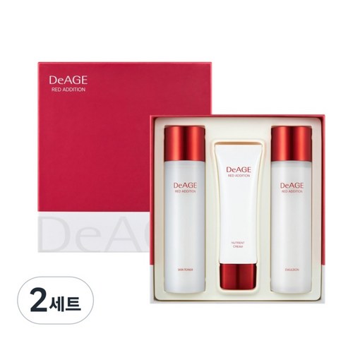 참존 디에이지 레드 애디션 클래식 스킨케어 세트 전용 기프트 박스, 2세트