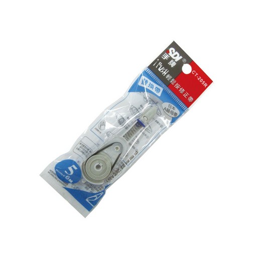 SDI 手牌 i-PUSH 按壓式修正帶 CT-205R, 藍色, 1盒