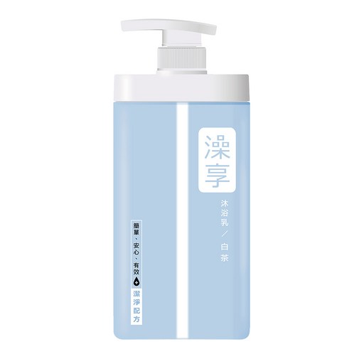 澡享 沐浴乳 白茶, 1瓶