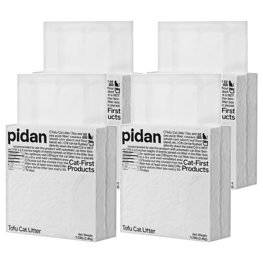 pidan 寵物貓砂 豆腐貓砂, 原味, 2.4kg, 4包