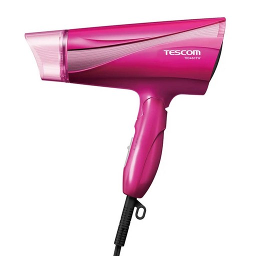 TESCOm 大風量負離子吹風機 1500W, TID450TW, 玫瑰桃