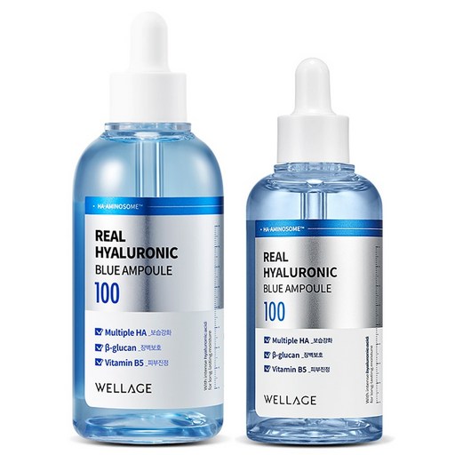 웰라쥬 리얼 히알루로닉 블루 100 앰플 100ml + 75ml 세트