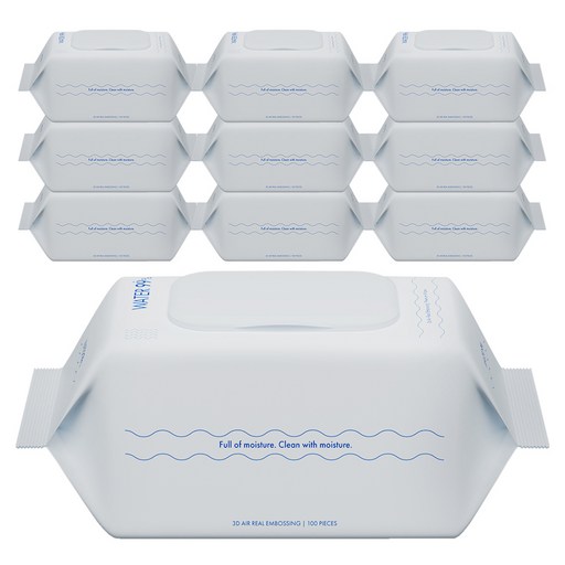 워터 99 초순수 저자극 베이직 아기물티슈 캡형