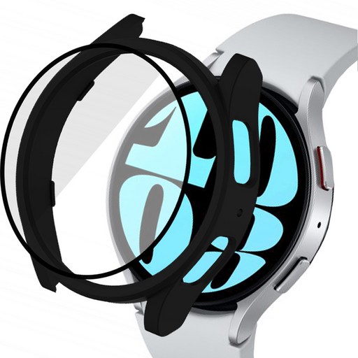 루아러블 갤럭시워치 액정 보호 강화유리 풀커버 케이스