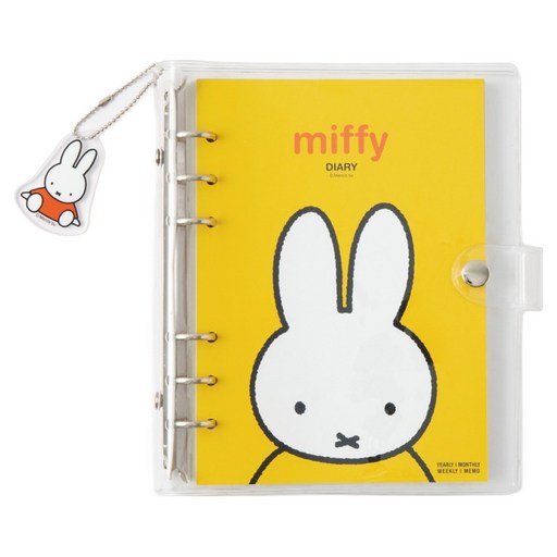미피 6공 다이어리 A6, 옐로우, 1개