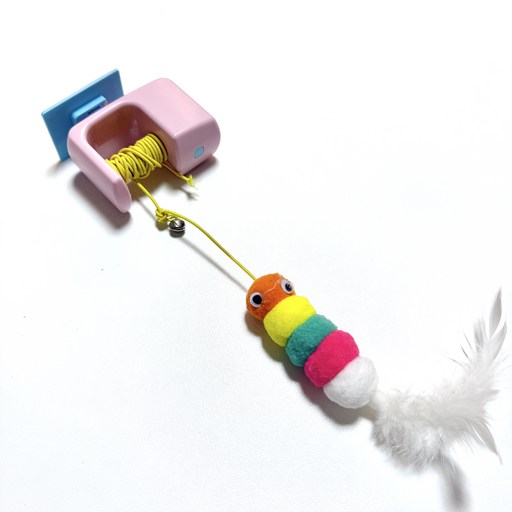 MAAH 고양이 혼자노는 파스텔 요요볼 자동 장난감, SCB10, 파스텔핑크, 1개