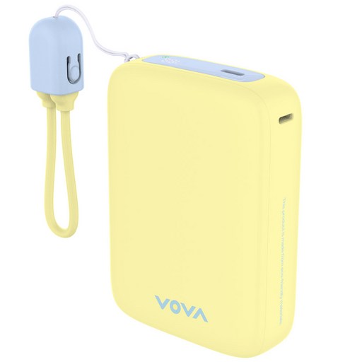 보바 그립 22.5W 고속충전 보조배터리 20000mAh, 옐로우, VA123