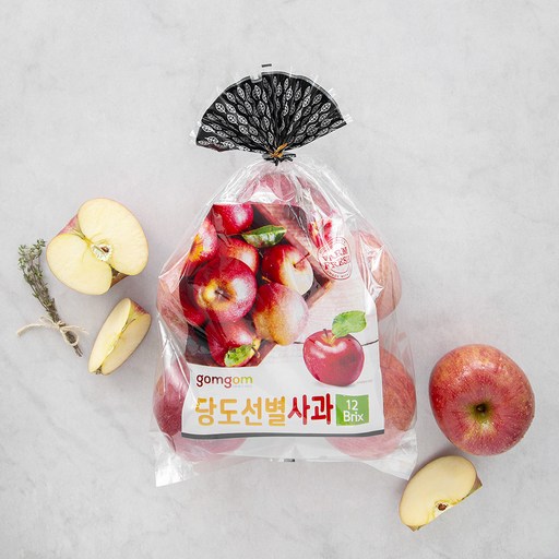 곰곰 당도선별 사과(햇), 2kg봉 대과