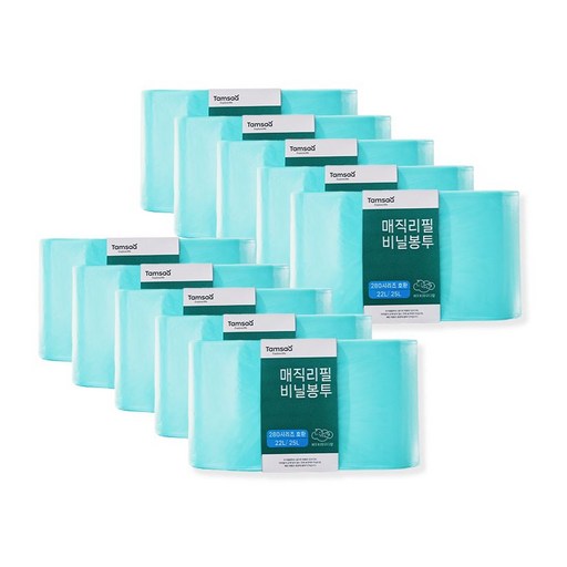 Tamsaa 神奇補充塑膠袋 280系列相容 22L/25L 嬰兒爽身粉香, 22L, 10個