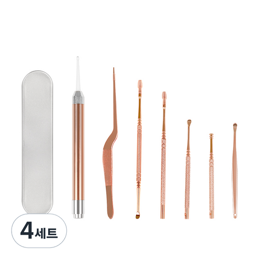 비타할로 LED 귀이개 7종 세트 (보관 케이스 포함)