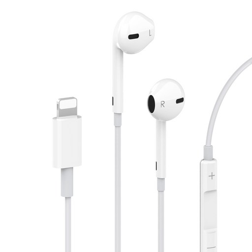 뉴클 이어핏 8핀 오픈형 유선 블루투스 이어폰, SSME02, 화이트