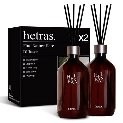 헤트라스 프리미엄 대용량 디퓨저, 호텔우드, 2개