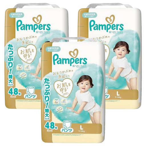 Pampers 幫寶適 日本境內版 褲型尿布 9~14kg, L, 144片
