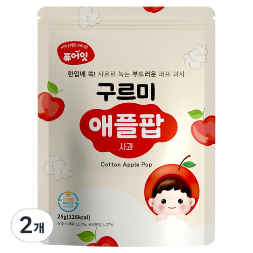 퓨어잇 구르미 애플팝 과자