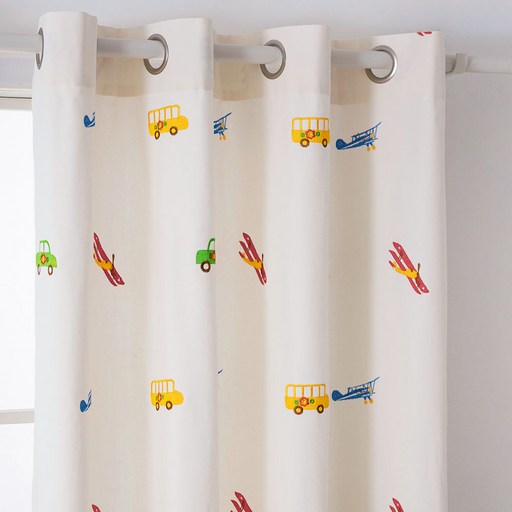 사라하우스 긴창형 아일렛형 아이방 커튼