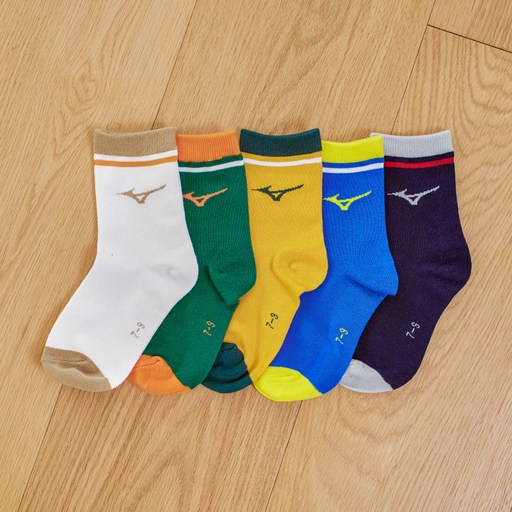Mizuno 美津濃 青少年用 Champ 中筒襪 5雙組