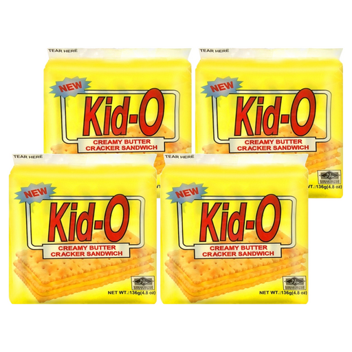 Kid-O 奶油三明治餅乾, 136g, 4袋