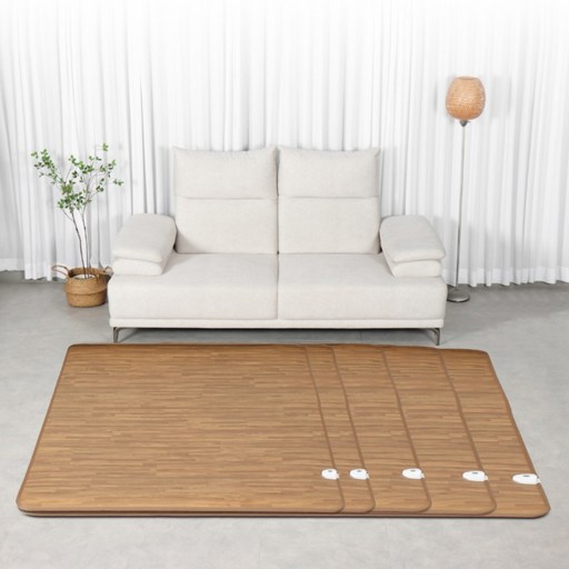전자파없는 26년형 한일의료기 거실용 전기장판 탄소 거실 전기매트 모노륨 카페트, 우드 쪽마루, 5.점보300x183cm