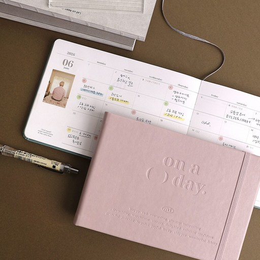 2026 온어데이 다이어리 위클리 양장 다이어리 날짜형 일기장 26년 업무용 회사 미니 다이어리로 완벽한 계획 세우기