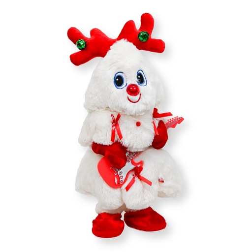 토이토 2세대 크리스마스 춤추는 트리 인형 찐트리 움직이는 댄싱트리, 40cm, 05기타 화이트 루돌프 찐트리, 1개