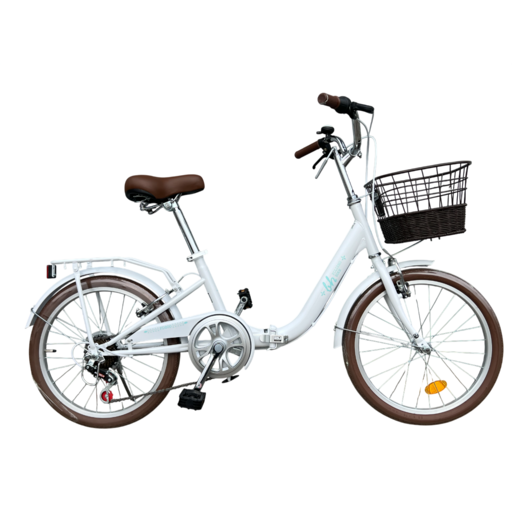 스마트 BH FD200 20인치 접이식 미니벨로 자전거, 1개, 165cm, 화이트 미조립