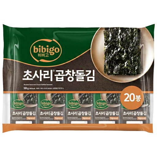 비비고 초사리곱창돌김