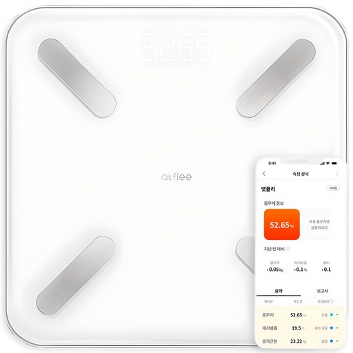 앳플리 T8 스마트 체성분 체중계 건강한 라이프스타일의 첫걸음