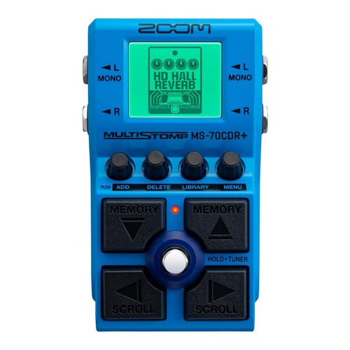 ZOOM 줌 MS-70CDR+ 멀티 스톰프 페달 블루 블루 149종류의 공간계 이펙트
