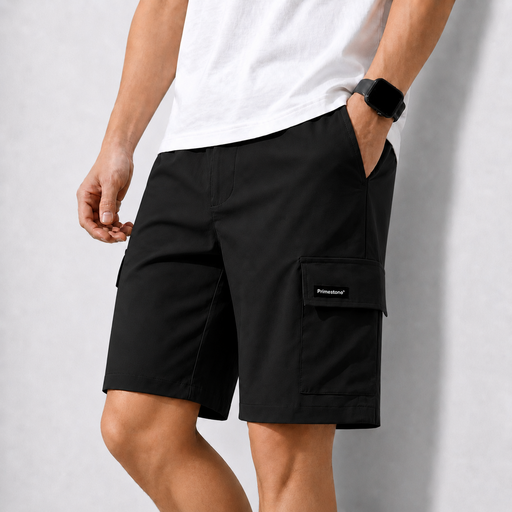 프라임스톤 남자 반바지 카고 고탄력 스판 밴딩 여름용