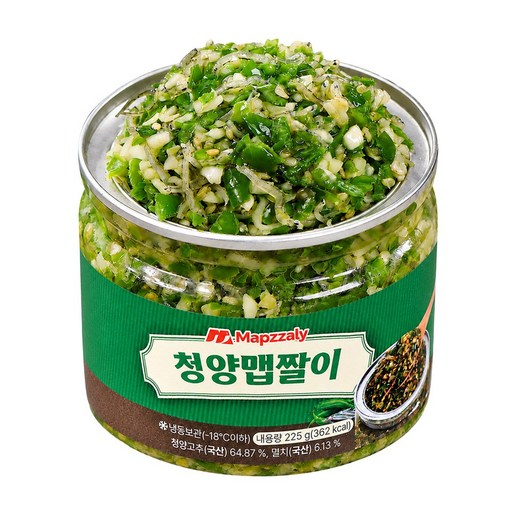 셰프애찬 수제 청양 맵짤이 멸치 고추 다대기 땡초장 다짐장 만능 반찬 캠핑 음식 여행템, 1개, 250g